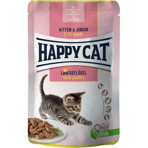 Happy Cat Pouch Young Land Poultry 85g
