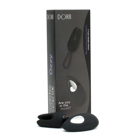 Dorr Ozzy Rabbit Egg Vibrator + Lay-On Vibrator Black