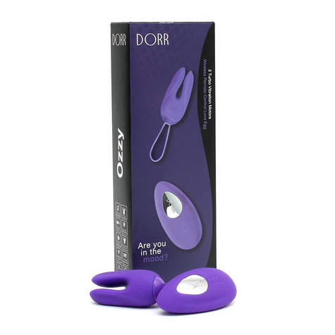 Dorr Ozzy Rabbit Egg Vibrator + Lay-On Vibrator Purple