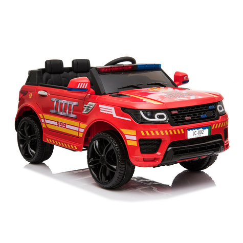 vehicul pentru copii masina electrica pompieri rr002 baterie 12v7ah, 2 motoare telecomandă 2,4ghz, mp3+sirenă