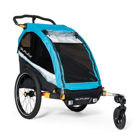 Fahrrad-Kinder-Anhänger Burley D`Lite X Aqua, Single                          