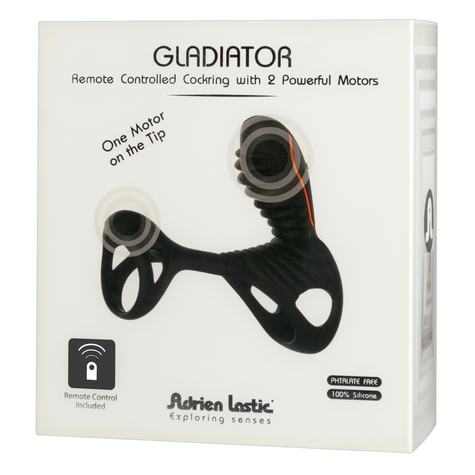 Inele Pentru Penis : Adrien Lastic Gladiator Inel Vibrator Cu Telecomandă Pentru Cocoșul Cu Telecomandă