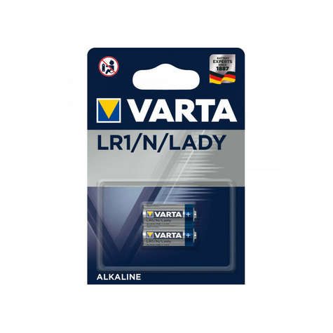 Baterie Varta Alkaline 4001 Lr1/Lady Blister (Pachet De 2) 04001 101 402