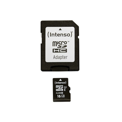 Microsdhc 16gb Intenso Premium Cl10 Uhs-I + Adaptor Blister