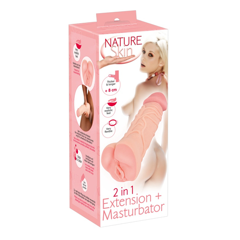 Masturbator & Nature Skin 2in1 Extension+Mas