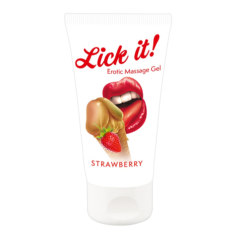 Lubrifiant & Lick It! Căpșuni 50 Ml