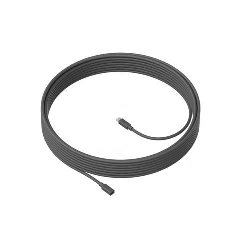 Cablu Prelungitor Pentru Microfon Logitech Meetup Negru 10 M 4,2 Mm 950-000005