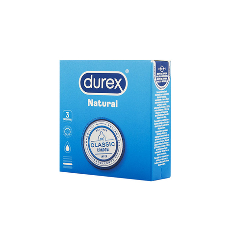 Durex Natural 3 Bucăți Classic