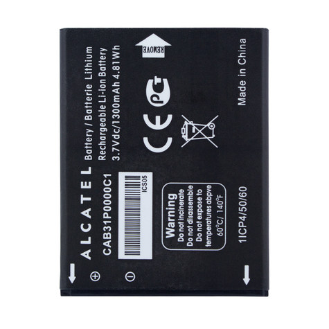 alcatel baterie li-ion cab31p0000c1 ot-990, ot985, ot-918 1300mah