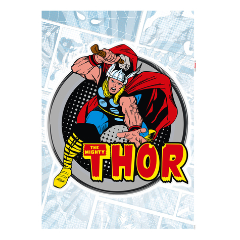 Tatuaj De Perete  Thor Comic Classic  Dimensiune 50 X 70 Cm