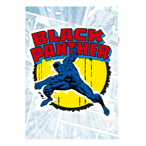 Tatuaj De Perete  Black Panther Comic Classic  Dimensiune 50 X 70 Cm