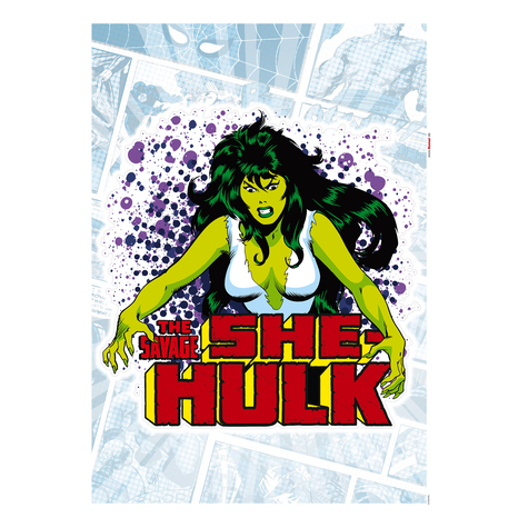 Tatuaj De Perete  She-Hulk Comic Classic  Dimensiuni 50 X 70 Cm