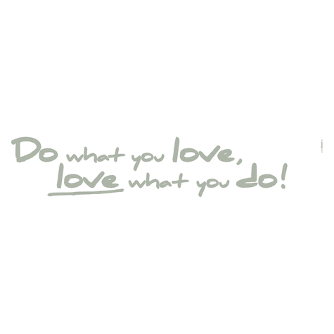 Wall Tattoo - Do What You Love - Size 14 X 70 Cm