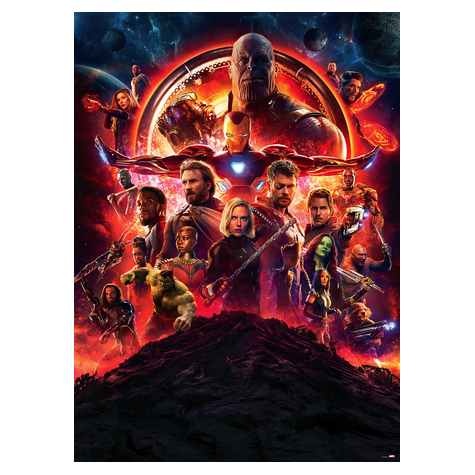 Tapet De Hârtie  Afișul Filmului Avengers Infinity War  Dimensiune 184 X 254 Cm