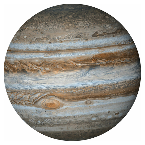 Tapet/Tatuaj De Perete Autoadeziv    Jupiter  Dimensiuni 125 X 125 Cm