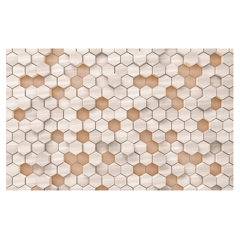 Foto Tapet Autoadeziv   Woodcomb Nude  Dimensiuni 400 X 250 Cm