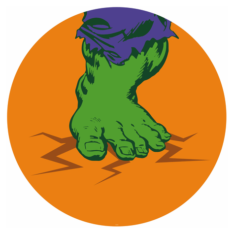 Tapet/Tatuaj De Perete Autoadeziv    Avengers Hulk's Foot Pop Art  Dimensiuni 125 X 125 Cm