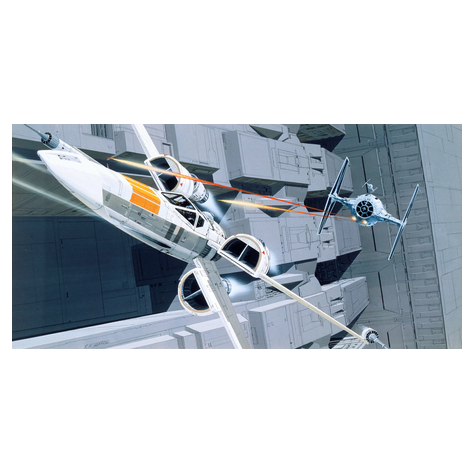 Foto Tapet Autoadeziv   Star Wars Classic Rmq X-Wing Vs Tie-Fighter  Dimensiuni 500 X 250 Cm