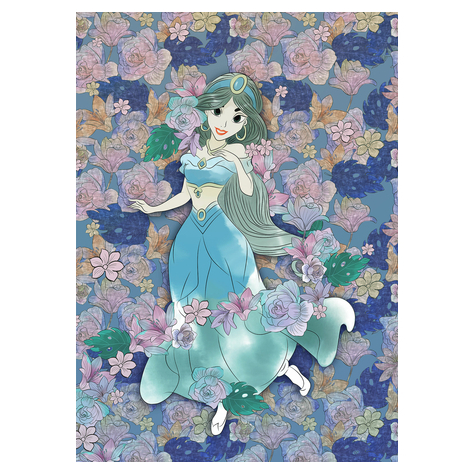 Non-Woven Wallpaper - Jasmine Colored Flowers - Size 200 X 280 Cm