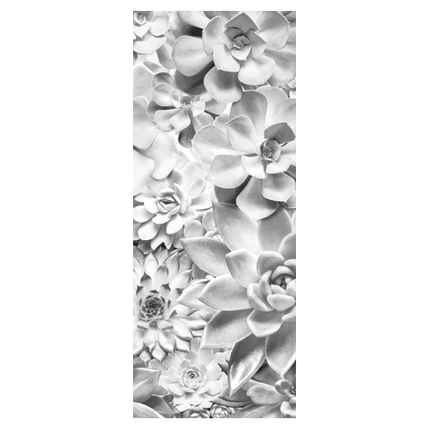 Foto Tapet Autoadeziv   Shades Black And White Panel  Dimensiuni 100 X 250 Cm