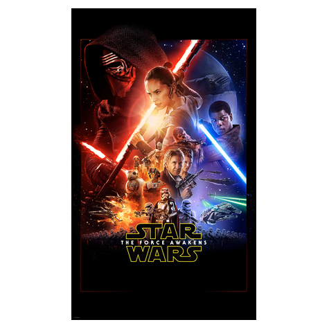 Foto Tapet Autoadeziv   Star Wars Ep7 Official Movie Poster  Dimensiune 120 X 200 Cm