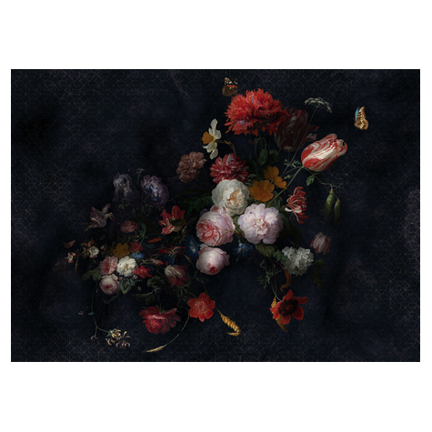 Non-Woven Wallpaper - Amsterdam Flowers - Size 350 X 250 Cm