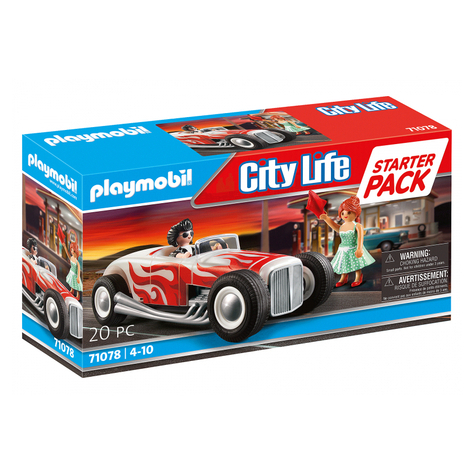 Playmobil City Life - Pachet De Pornire Hot Rod (71078)