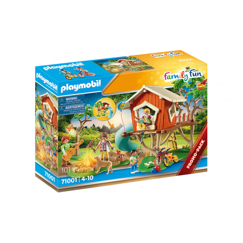Playmobil Family Fun - Casă În Copac Adventure Cu Tobogan (71001)