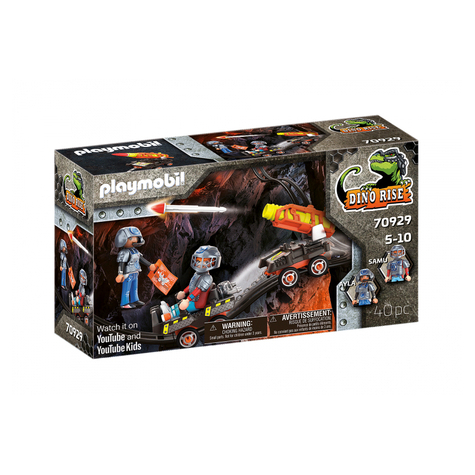 Playmobil Dino Rise - Cărucior Cu Rachete Dino Mine (70929)