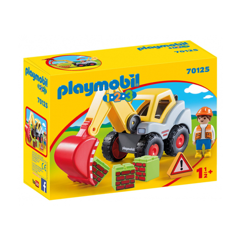 Playmobil 1.2.3 - Excavator Cu Lopată (70125)
