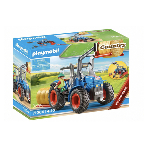 Playmobil Country - Tractor Gror Cu Accesorii Și Atelaj (71004)