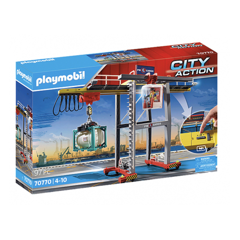 Playmobil City Action - Macara Cu Containere (70770)