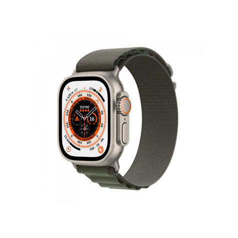 Apple Watch Ultra Gps + Cellular 49mm Titanium Green Alpine Loop Mqfn3fd/A