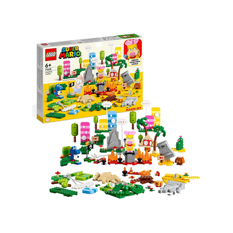 Lego Super Mario - Cutie Creativă Set De Design De Nivel (71418)