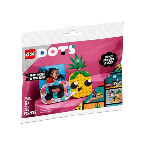 Lego Dots - Suport Pentru Fotografii Cu Ananas Și Mini Tablă De Cretă (30560)