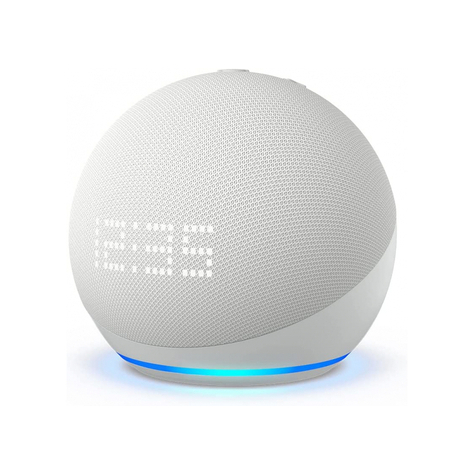 Amazon Echo Dot (Generația A 5-A) Cu Ceas - Alb - B09b95dtr4