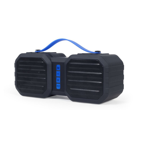 Difuzor Bluetooth Portabil Gembird, Negru/Albastru - Spk-Bt-19