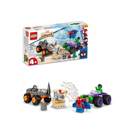 Lego Marvel - Duelul Camioanelor Lui Hulk Și Rhino (10782)