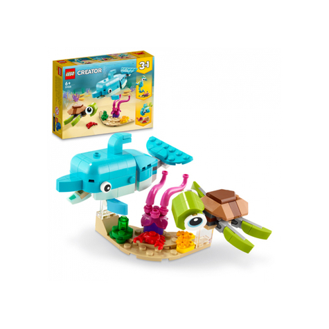 Lego Creator - Delfin Și Broască Țestoasă 3 În 1 (31128)