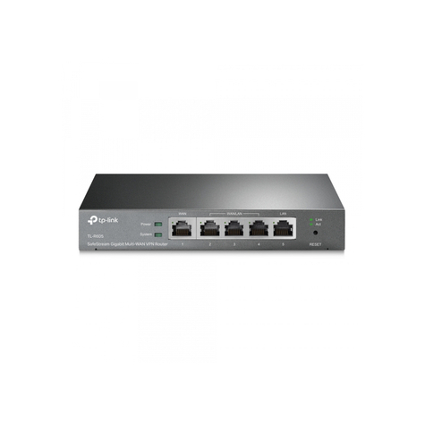Tp-Link Safestream Gigabit Gigabit Multi-Wan Vpn Router Negru Tl-R605