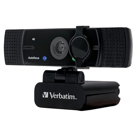 Verbatim Webcam Cu Microfon Dublu Awc-03 Ulrta Hd 4k Autofocus Cu Amănuntul 49580