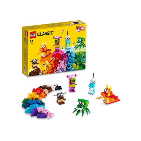 Lego Classic - Monștri Creativi, 140 De Piese (11017)