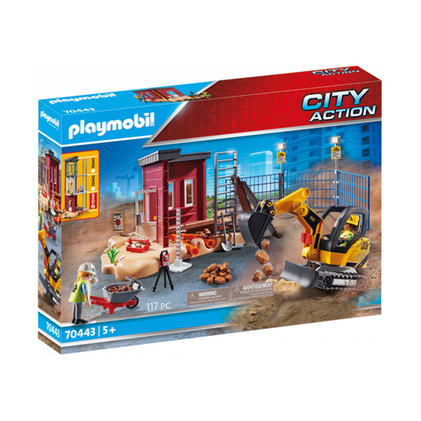 Playmobil City Action - Mini Excavator Cu Componentă (70443)