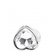 Love Heart Diamond Plug 3.15 Inch Argintiu